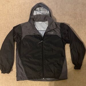 Columbia Men's Windbreaker in Black and Gray
